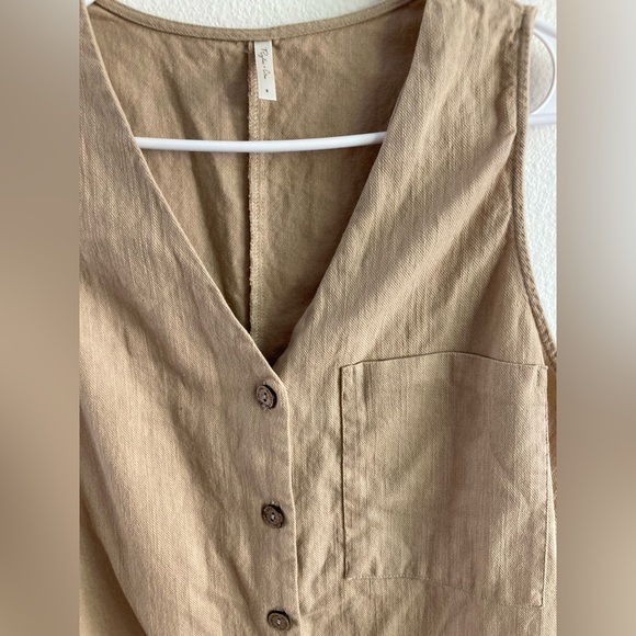 Rylee Cru Amari Jumper Romper Sand Small - Picture 2 of 4